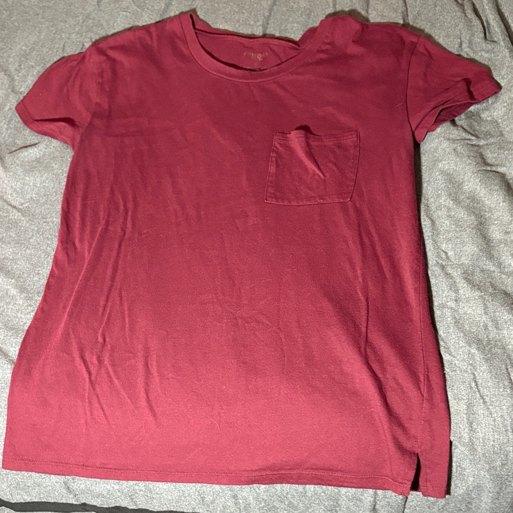 Women's Casual Pink Pocket Tee